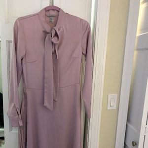 H&M silky bowtie dress